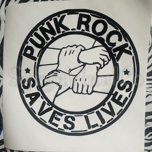 Punk Rock Saves Lives Vinyl Decal