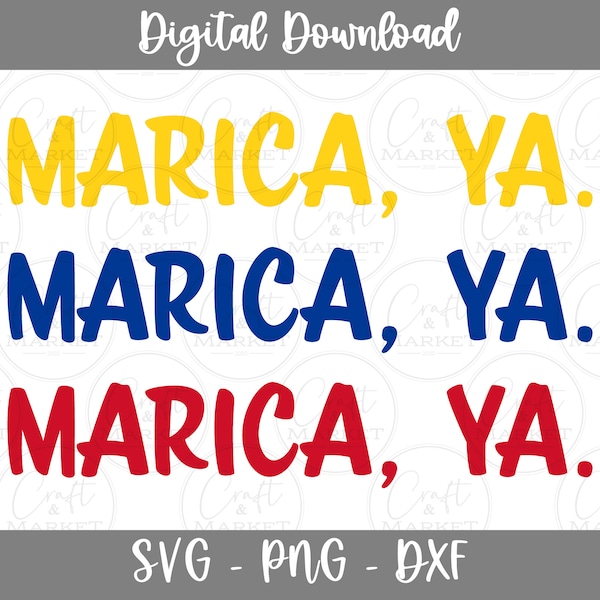 Marica Ya, digital design for sublimation, printable vinyl, Colombia,