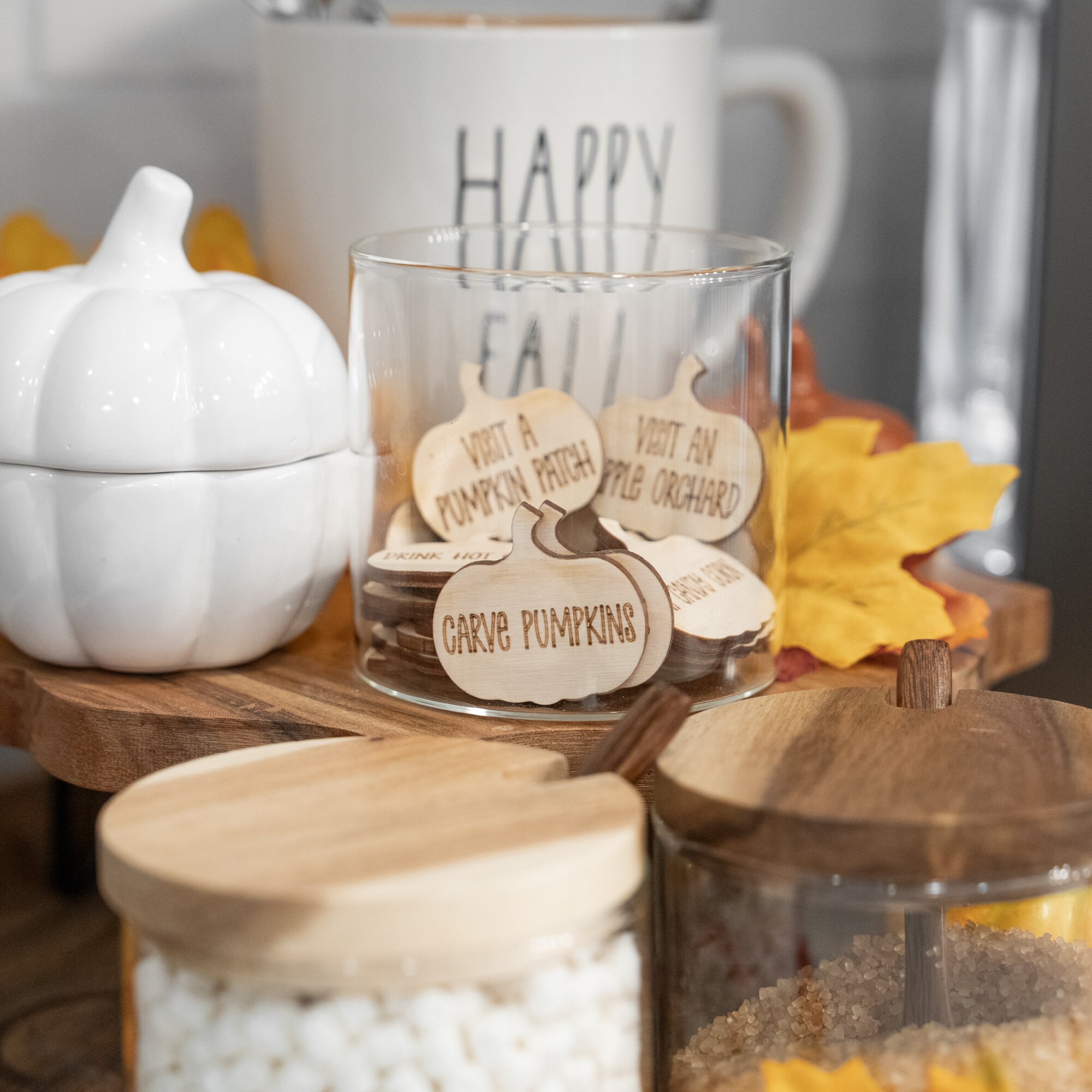 Fall Tokens Fall Bucket List Token Digital File for Laser - Etsy