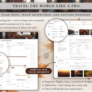 Cozy Autumn Notion Planner Template | Fall Aesthetic Life Dashboard | All in One Digital Organizer for Goals, Habit and Self Care Tracking