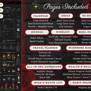 Dark Academia Aesthetic Notion Template: All In One Ultimate Life Planner + Moody Dashboard, ADHD Productivity & Self Care –Digital Download