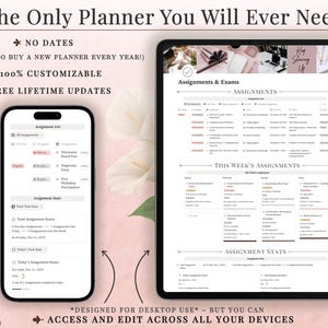 Notion Student Planner | Academic Planner Notion Template | College Planner | Notion Academic Planner | University Student Dashboard image 11