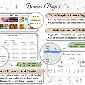 Effortless Meal Planner: Transform Your Week with This Notion Template— Digital Grocery List, Pantry Organizer, Nutrition & Recipe Dashboard
