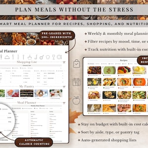 Cozy Autumn Notion Planner Template | Fall Aesthetic Life Dashboard | All in One Digital Organizer for Goals, Habit and Self Care Tracking