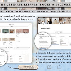 Academic Notion Planner for Students, Aesthetic All-in-One University, College Dashboard for ADHD Productivity,  Ultimate School Template, All-In-One Academic Dashboard, Classes Overview, Color-Coded, Academic Calendar (Weekly + Monthly), Assignments & Exams Tracker, Notes System for Vocabulary and Essays, Study Materials Hub for Lectures, Grades & GPA Smart Dashboard, Goals Page, Habit Tracker, Shopping List, Important Links Hub, Light & Dark Mode Compatible, Automatic Sync Across Devices