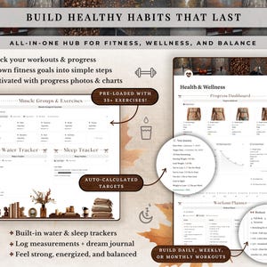 Cozy Autumn Notion Planner Template | Fall Aesthetic Life Dashboard | All in One Digital Organizer for Goals, Habit and Self Care Tracking