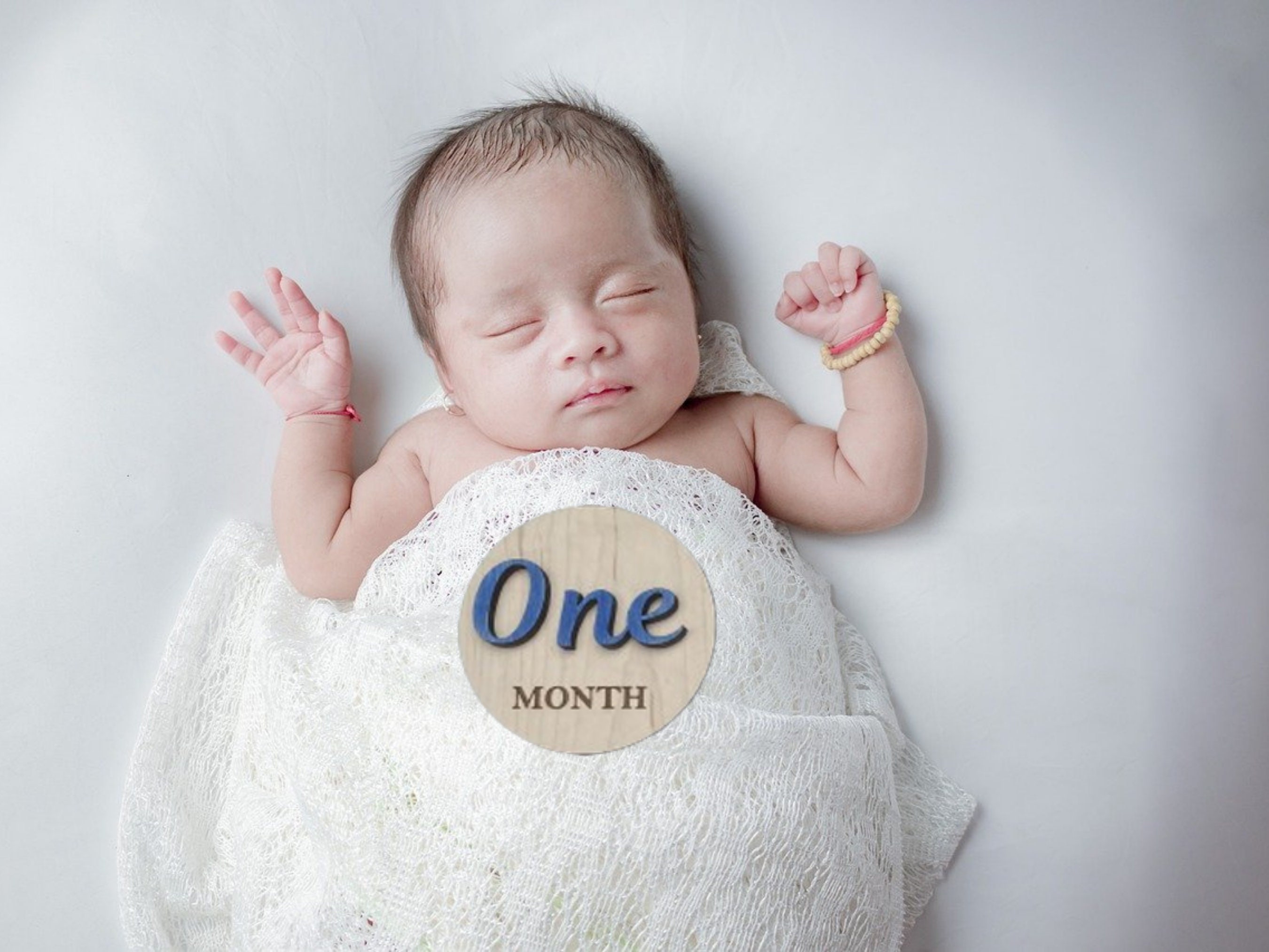 Wooden Monthly Milestone Stat Signs Baby Stat Sign Wood Baby ...