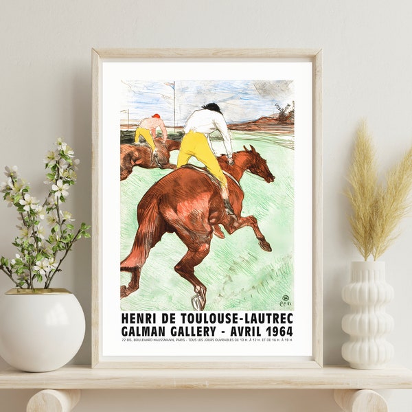 Vintage Horse Riding Art Print | Equestrian Wall Decor | Retro Horse Painting Poster | Equestrian Printable | Rustic Farmhouse Decor