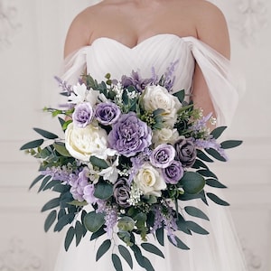 Bridal bouquet, Lavender wedding bouquet, Wedding bouquet, Purple wedding bouquet, Bridesmaids bouquet, Lilac bridal bouquet