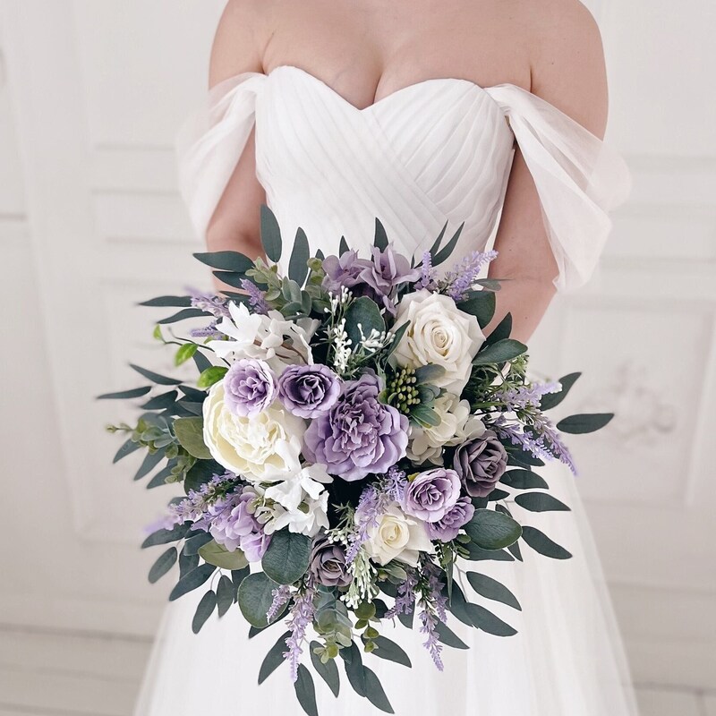 Lavender Wedding Bouquet Etsy