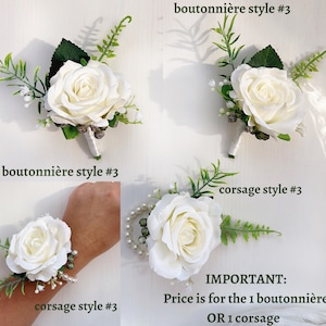 Wedding bouquet, Bridal bouquet, White wedding bouquet, Eucalyptus wedding bouquet, Bridesmaids bouquet, White bridal bouquet image 5