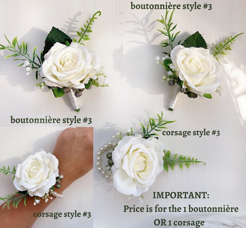 Wedding bouquet, Bridal bouquet, White wedding bouquet, Eucalyptus wedding bouquet, Bridesmaids bouquet, White bridal bouquet image 5