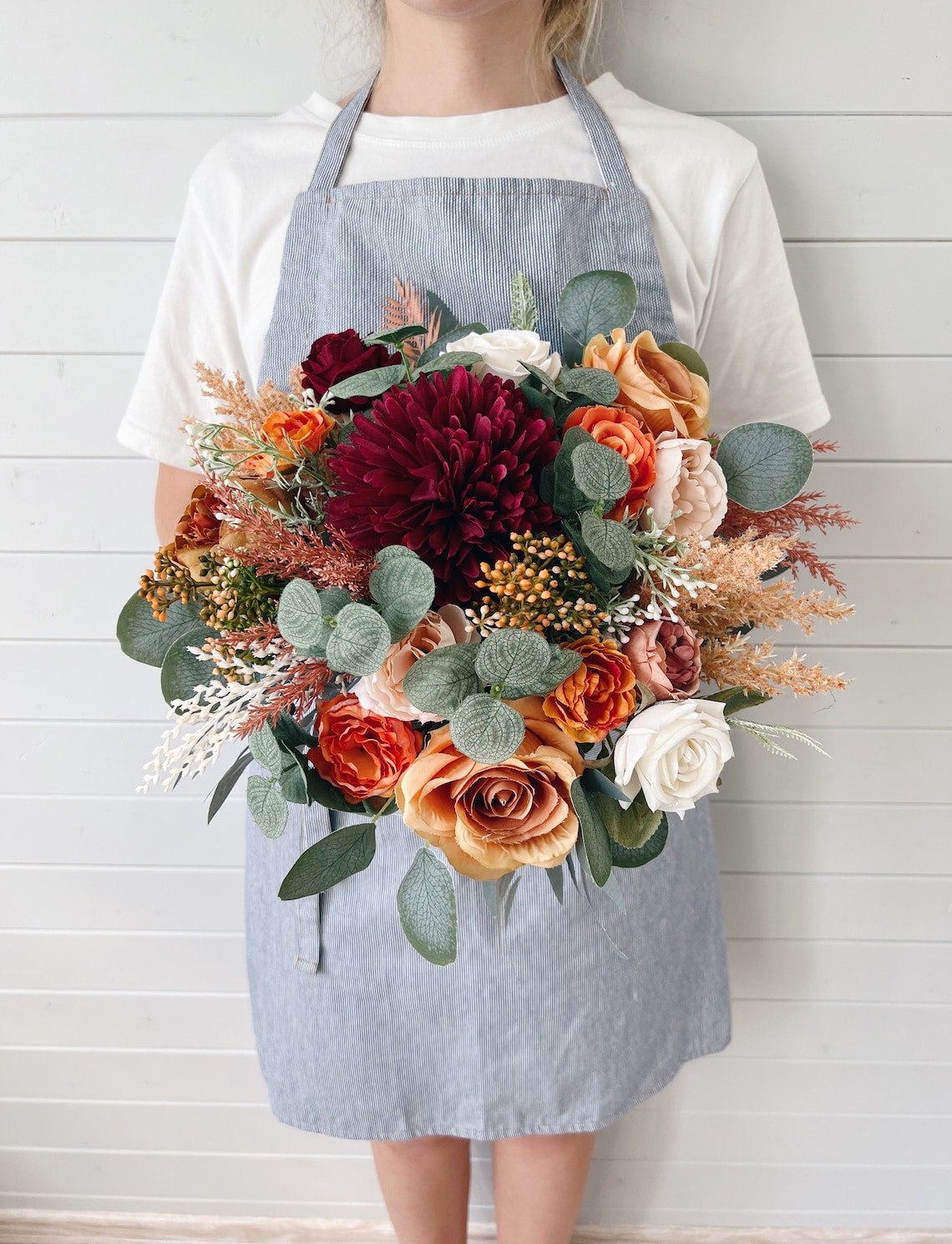 Wedding bouquet Orange bouquet Burnt Orange Bridesmaids image 1