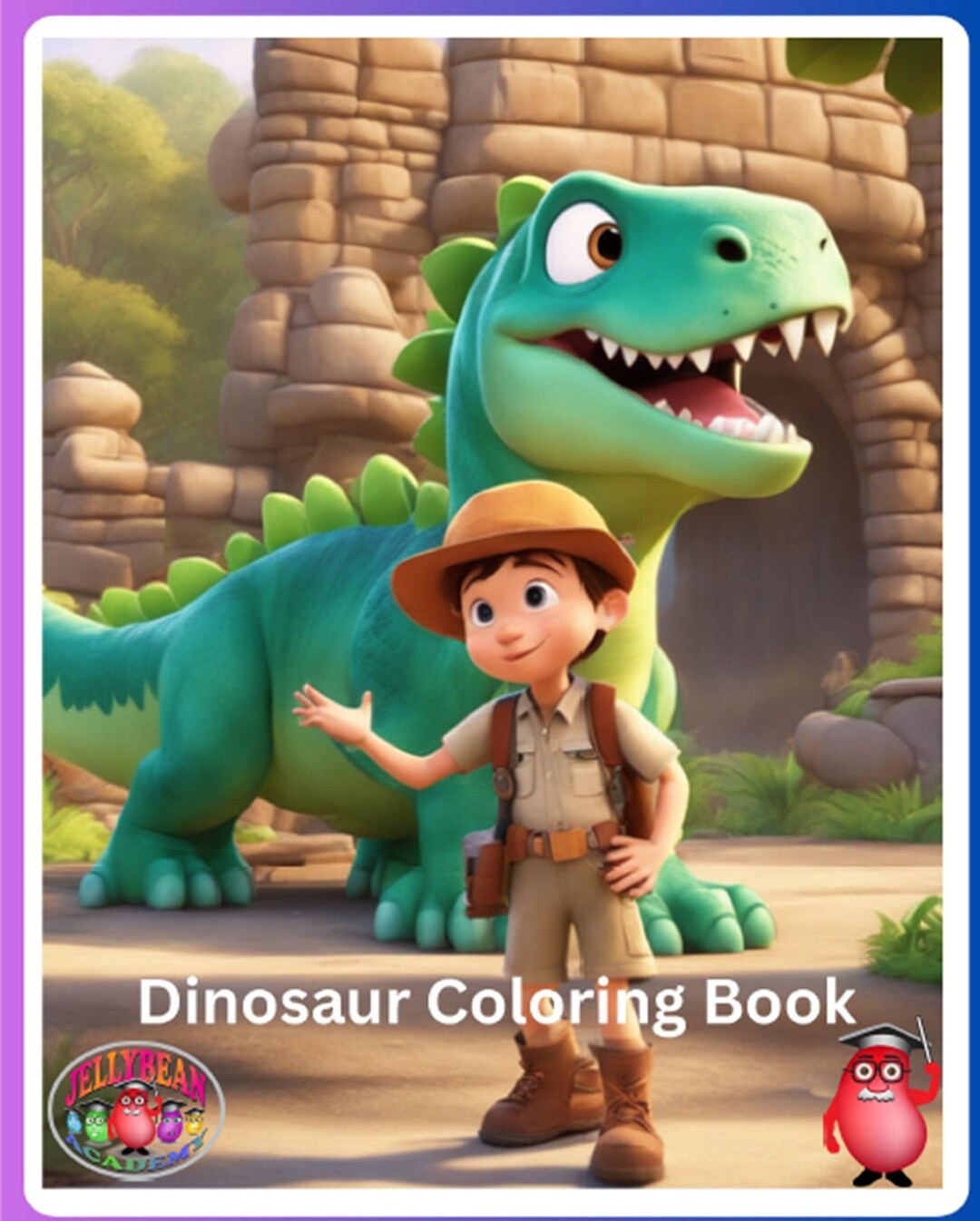 My Dinosaur Coloring Book - 26 Pages - Etsy