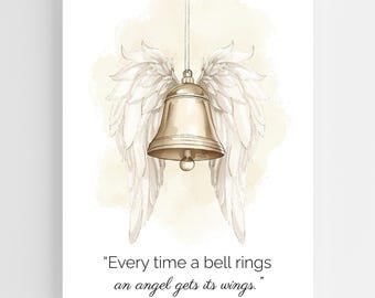 „Angel Wings“ – Wandbild „Every Time a Bell Rings“.