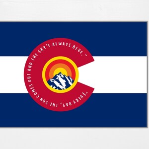 Colorado Art, Colorado Flag Art, Colorado Wall Decor, Colorado Poster, Colorado Flag Print, Colorado, Mountain Art, Mountain Wall Decor, CO