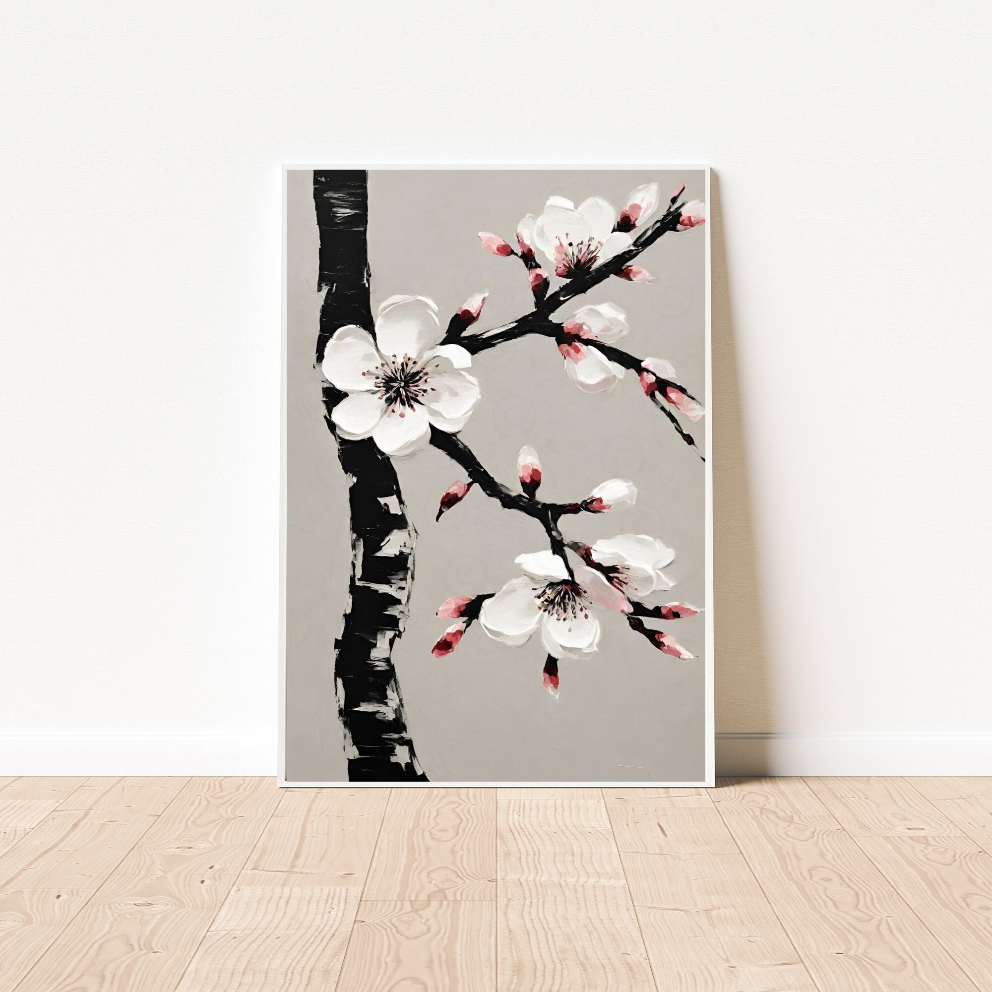 Cherry Blossom Wall Art, Cherry Blossom Tree, Cherry Blossom Drawing