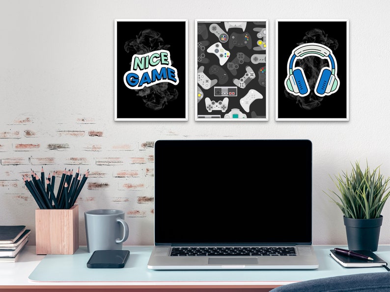 Gaming Room Wall Decor, Gaming Room Decor, Gaming Room Ideas, Retro