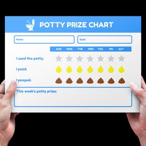 Pooping Routine Chart Potty Training Chart Printable | Reward Tracker | Toddler Bathroom ...