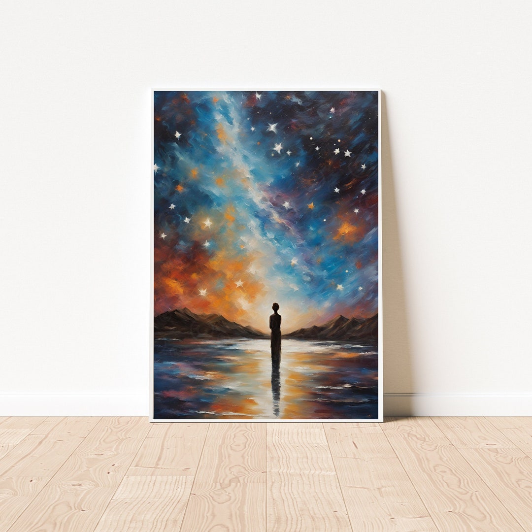 Cosmic Being - Spiritual Wall Art Digital Download | Meditation Wall ...