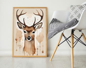 日本未入荷4サイズ♪ウォールアート - ワイルドライフ Deer 日本未入荷4サイズ♪ウォールアート - ワイルドライフ Deer