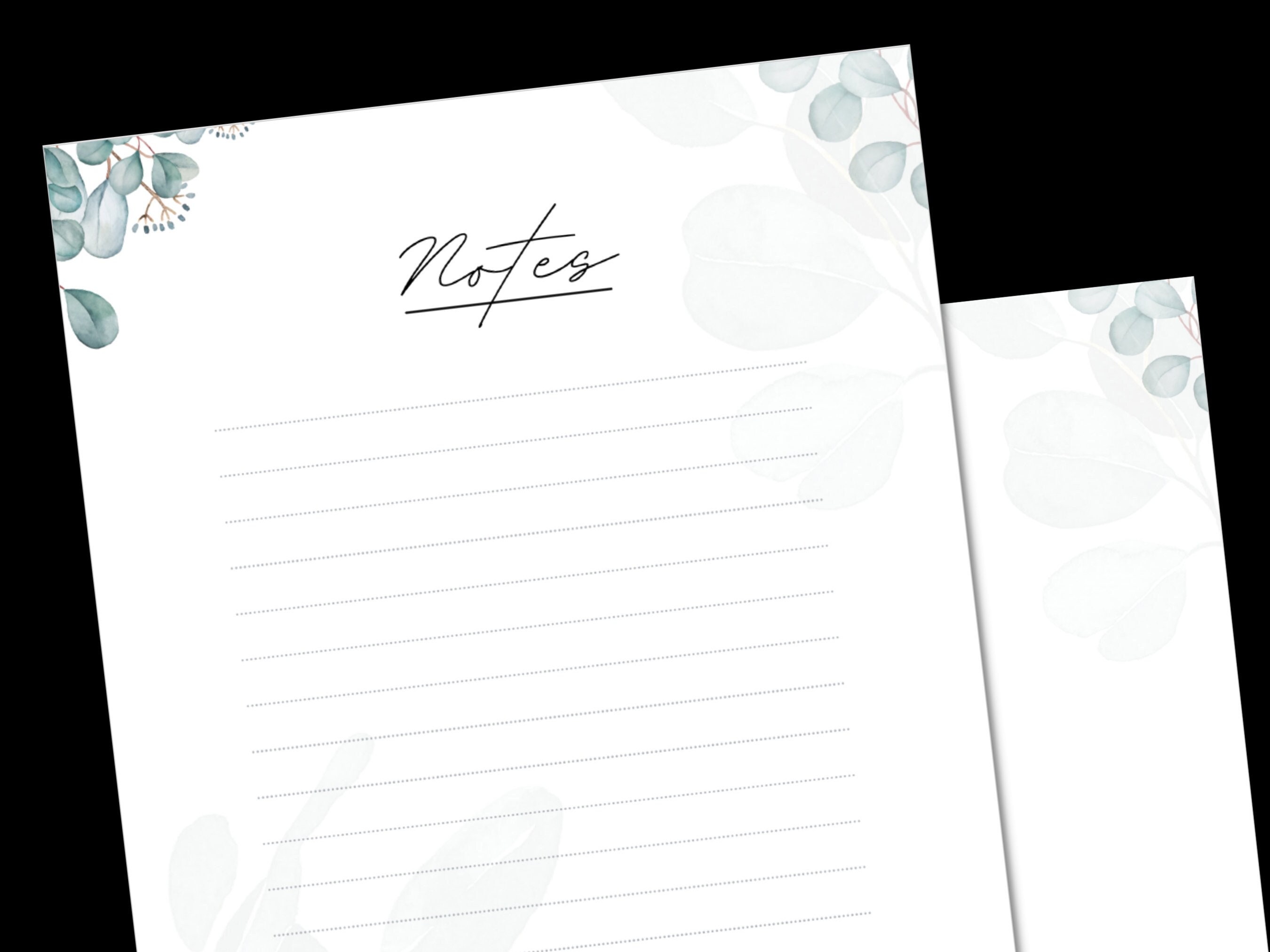 Printable Stationary, Printable Writing Paper, Floral Printable