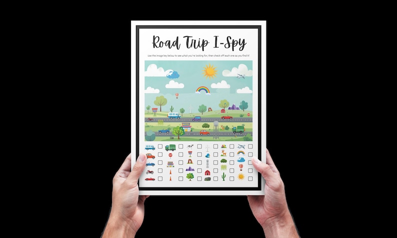 Road Trip I Spy Printable Game for Kids | Fun Travel Activity Sheet ...