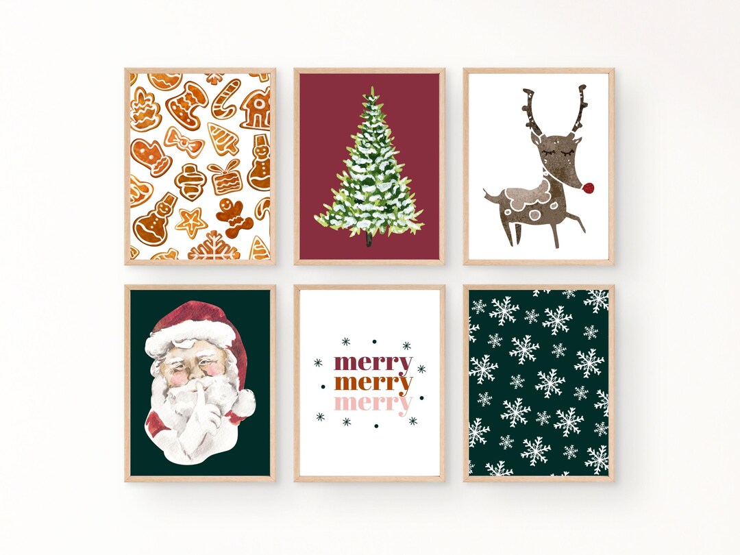 Christmas Wall Art, Christmas Canvas Wall Art, Christmas Decor, Large