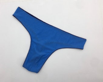 Mesh Panties For Men / See Through Gay Handmade Lingerie / Blue Femboy Thong Panties / Transparent Sissy Lingerie / Gift For Man