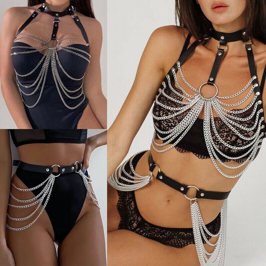 Prisoner Of Love - Opaque Bra Top, Garter Belt, G-string, Restraints And Head Piece main image 1