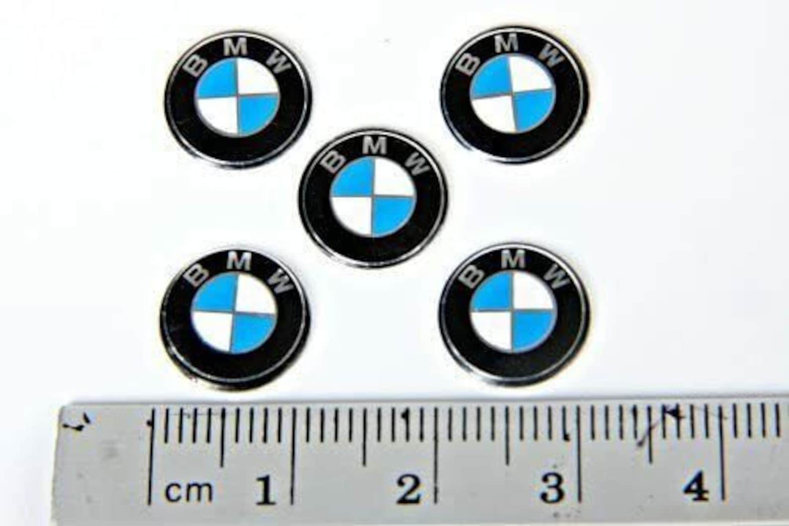 2 X BMW Key Fob Badges Emblem Replacement Aluminum Stickers to Fit BMW ...