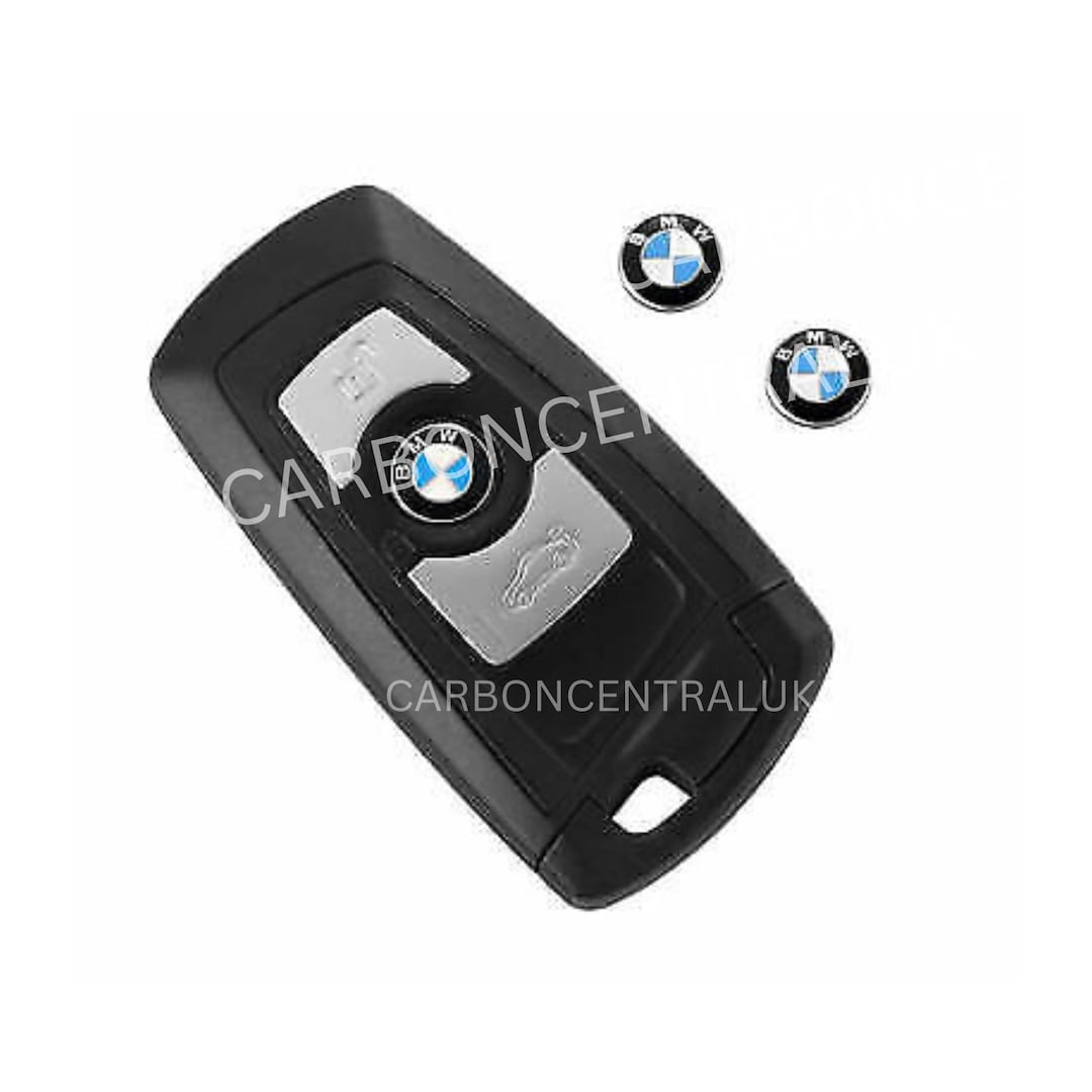 2 X BMW Key Fob Badges Emblem Replacement Aluminum Stickers to Fit BMW ...