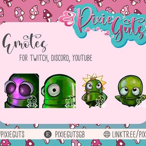 REPO Emote Set - Set of 4 Green R.E.P.O game emotes for Twitch, Discord, Youtube...