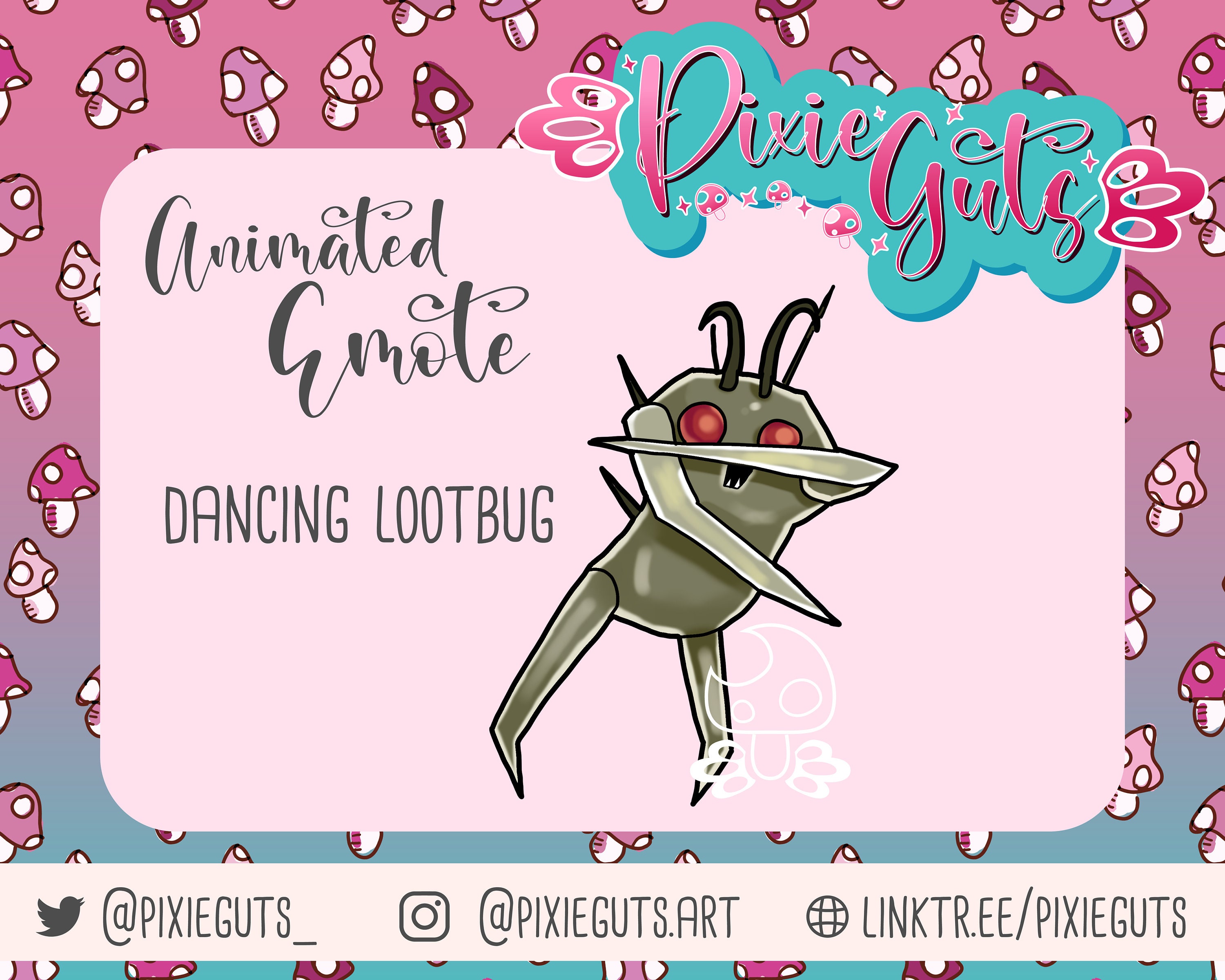 Lethal Company Animated Loot Bug Dancing Emote for Twitch/Discord
