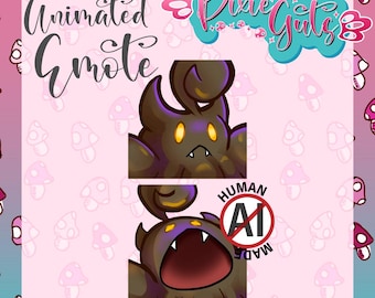 Pumpkaboo Pop Animated Emote – Halloween waffle talking chat blah Pokemon Twitch/Discord Emotes (Digital Download)