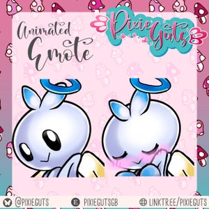 Emote ANIMADO de Hero Chao - Emote fofo de Sonic Dark Chao Blush para Twitch, Discord, Kick...