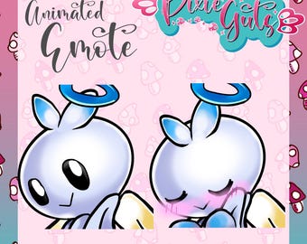 Animated Hero Chao Twitch Emote – Cute Sonic Chao Blush Design (Digital Download)