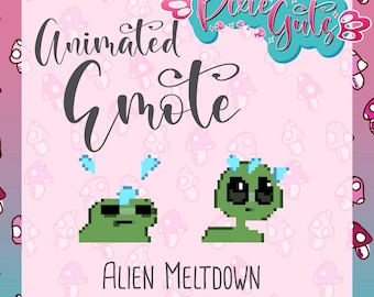 Animated Alien Meltdown Emote: Twitch, Discord (Digital Download)