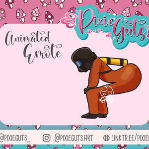 Lethal Company ANIMATED Twerk Emote - twerking dancing emote for Twitch, discord, streaming