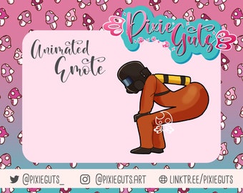 Lethal Company ANIMATED Twerk Emote - twerking dancing emote for Twitch, discord, streaming