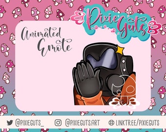 Lethal Company ANIMATED Plot Emote - plotting scheming rubbing hands emote for Twitch, discord, streaming