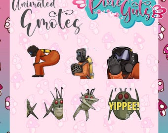 Animated Lethal Company Emotes: Twerk, Yippee, Lootbug (Digital Download)