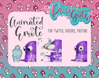 Animated Oops REPO Emote: Breaking Vase for Twitch, Discord (Digital Download