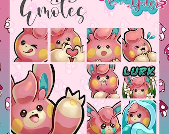 Shiny Pawmi Emote Pack – Streamer Emotes for Twitch, Discord (Digital Download)