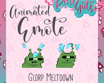 Animated Glorp Meltdown Emote: Twitch, Discord (Digital Download)