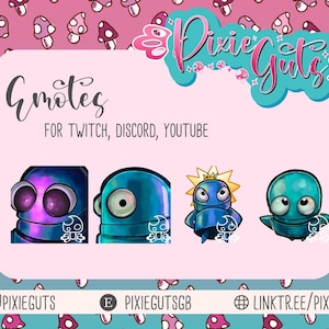 REPO Game Emote Set - Set of 4 Blue R.E.P.O emotes for Twitch, Discord, Youtube...