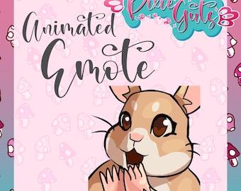 Animated Hamster Clap Emote: Chibi Twitch/Discord/Kick (Digital Download)