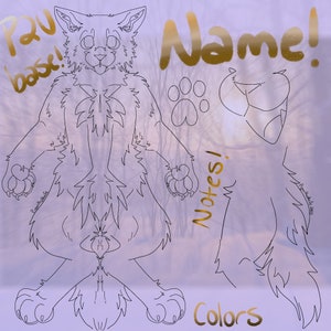 P2U Furry Hund / Fuchs Bezug Blattbasis