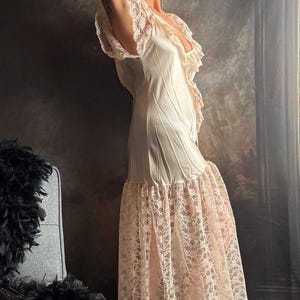 wedding dress with lace flowers A Line 3D Flower Floral Lace See Through Sweetheart Neck Wedding Dress –  SELINADRESS main image 0
