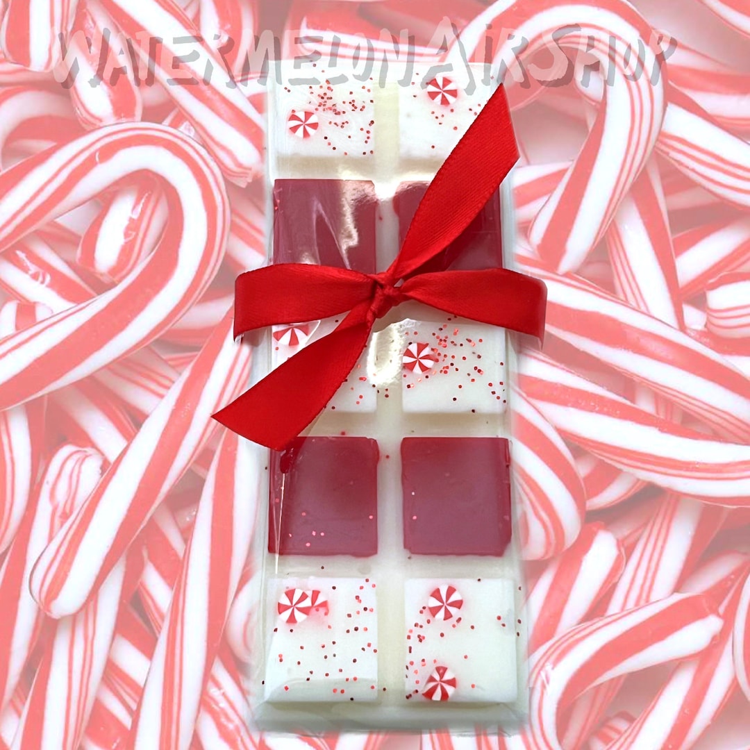 CANDY CANE Wax Snap Bar Melts, Candycane, Holiday Scent Etsy